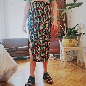 Reformation Dancing Ladies Print Zoe skirt